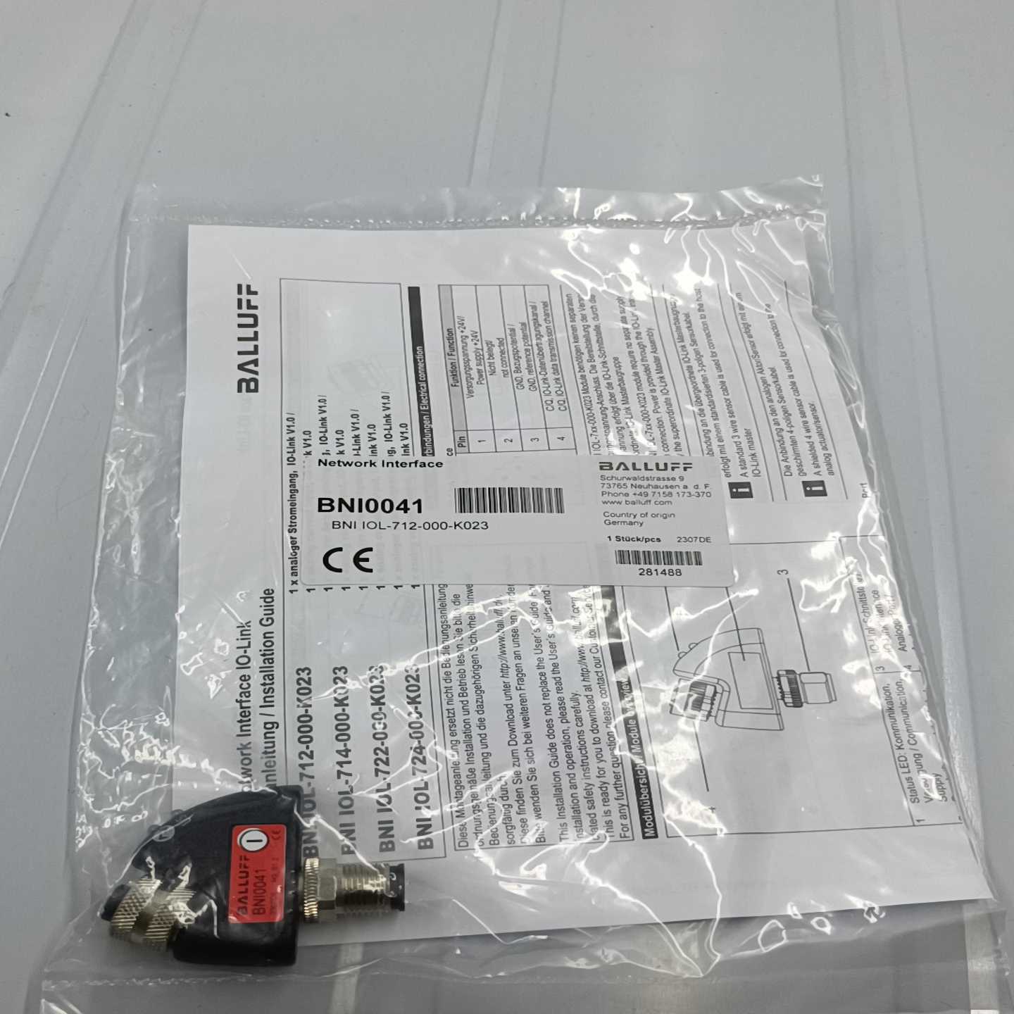 巴鲁夫BNI0041 BNI IOL-712-000-K02~询价 - 实物图