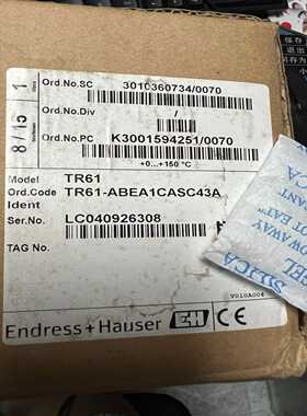 全新正品EndressHauser温度变送器TR61，型号--议价商品