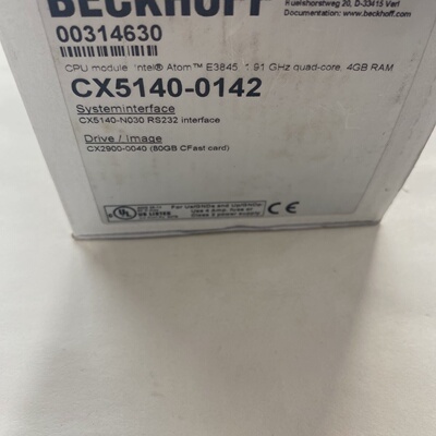 议价The Beckhoff Controller Module Cx51400142 Is Supplied Wi