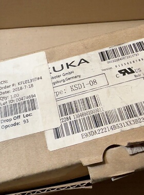 全新现货1台库卡KUKA机器人全新伺服驱动KSD108原-议价