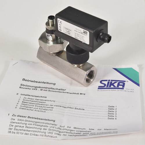 SIKA VKS15M0CGS01 Flow Switch with Pipe Tee MTSBII  MINT CON