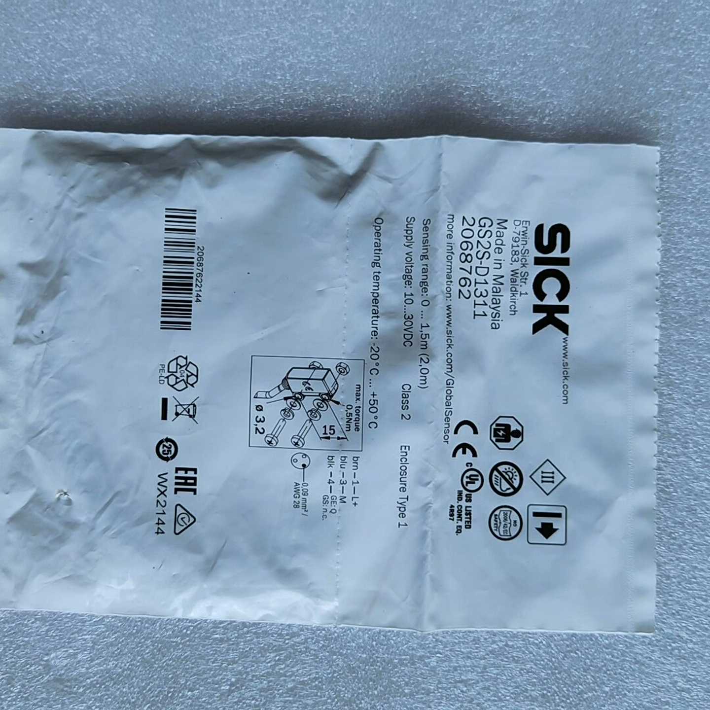 【议价】SlCK西克对射传感器，型号GS2S-D1311适用