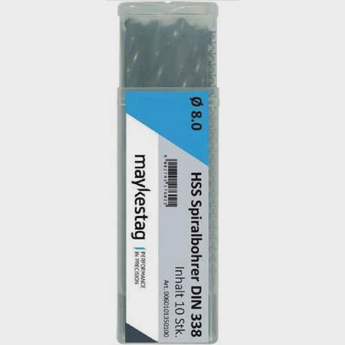 Alpen 0060100080100 Foret HSS  Torsion 08 Mm 10 Pcs Qualit I