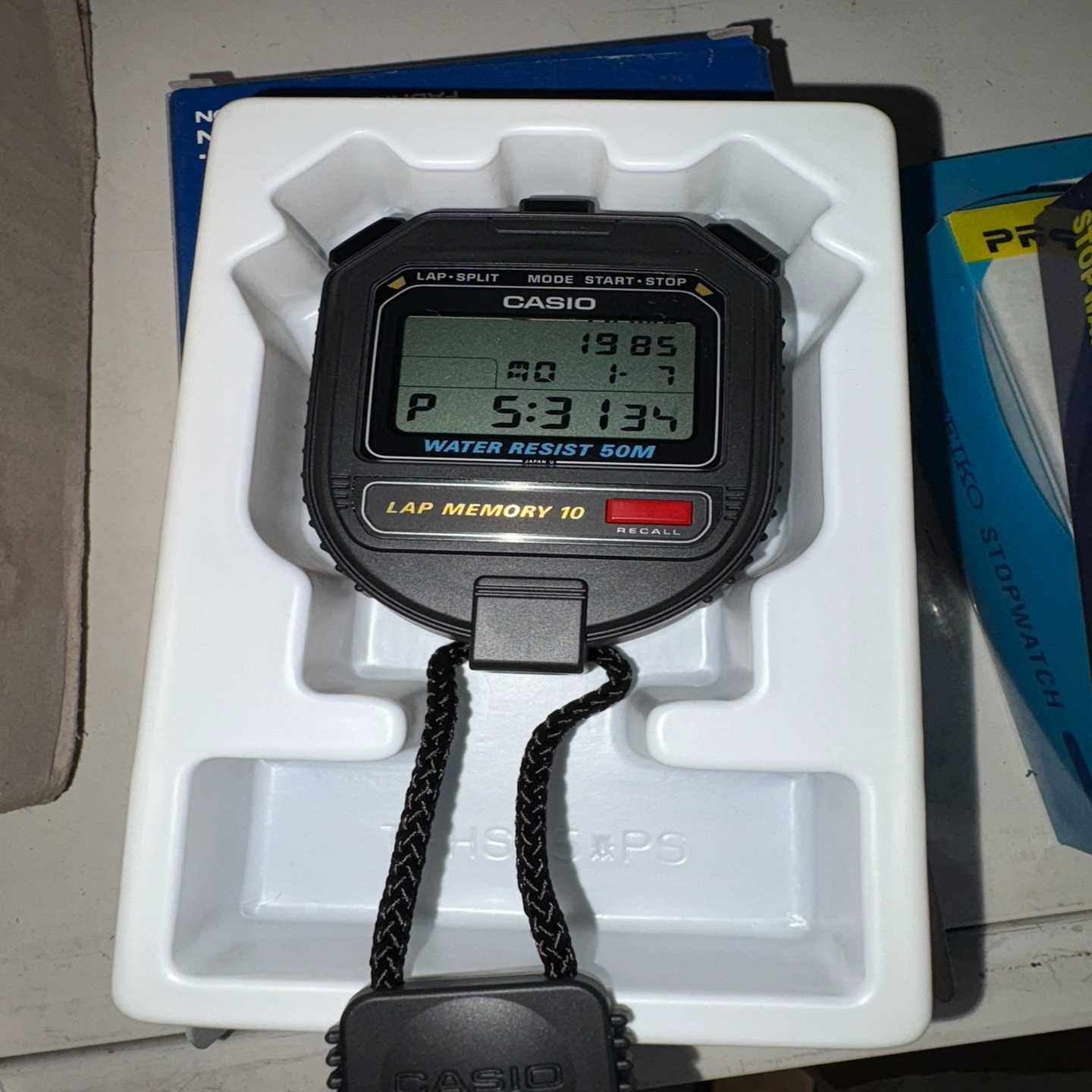 卡西欧秒表HS-30WCASIO秒表包邮游泳计时器现货日-议价