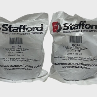 2 STAFFORD 8C106 81951 STAINLESS STEEL CLAMP COLLARS 2PC 13