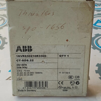 1Pz Nuovo ABB CTSDS.22 Rel Di Tempo StarDelta 1SVR630210R330