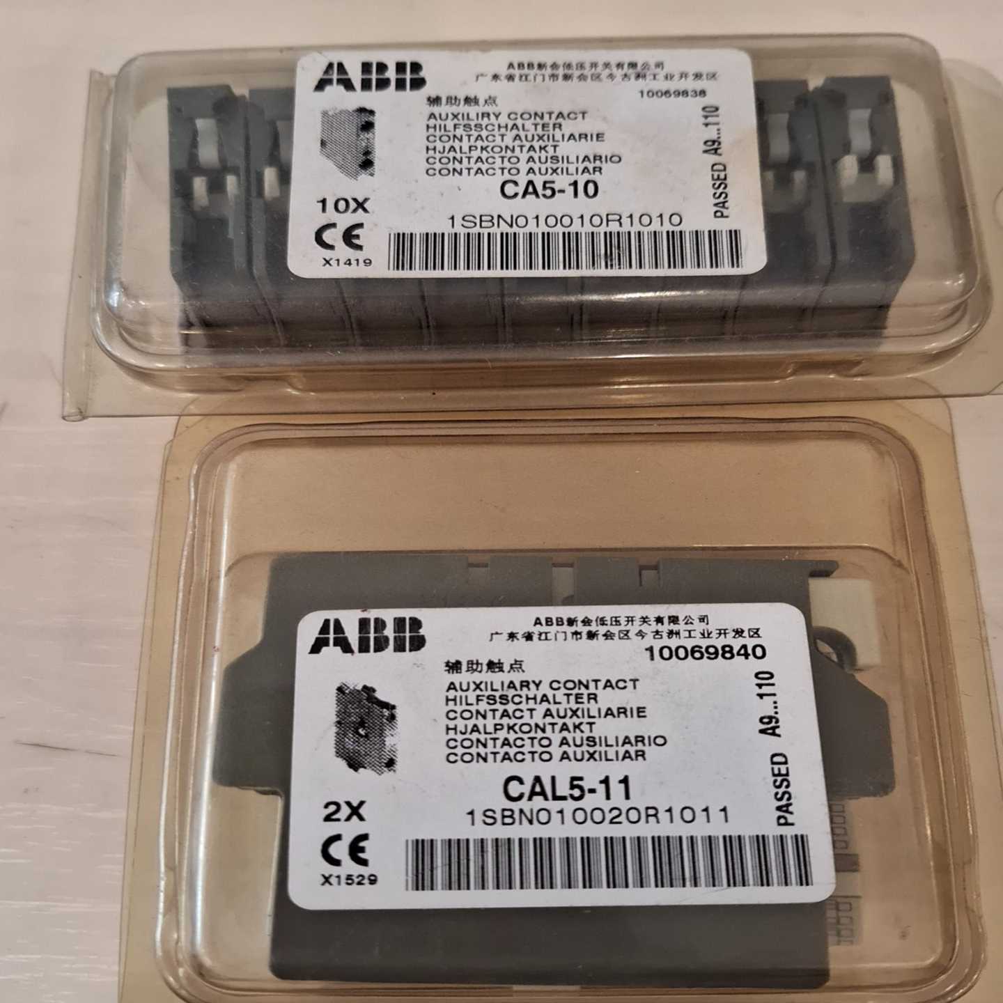 辅助触点，CAL5-11一盒2个，CA5-10一盒询价