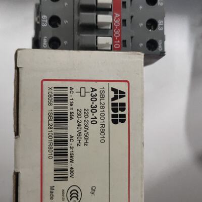 议价ABB 交流接触器 A30-30-10 220V 1SBL281001R8010