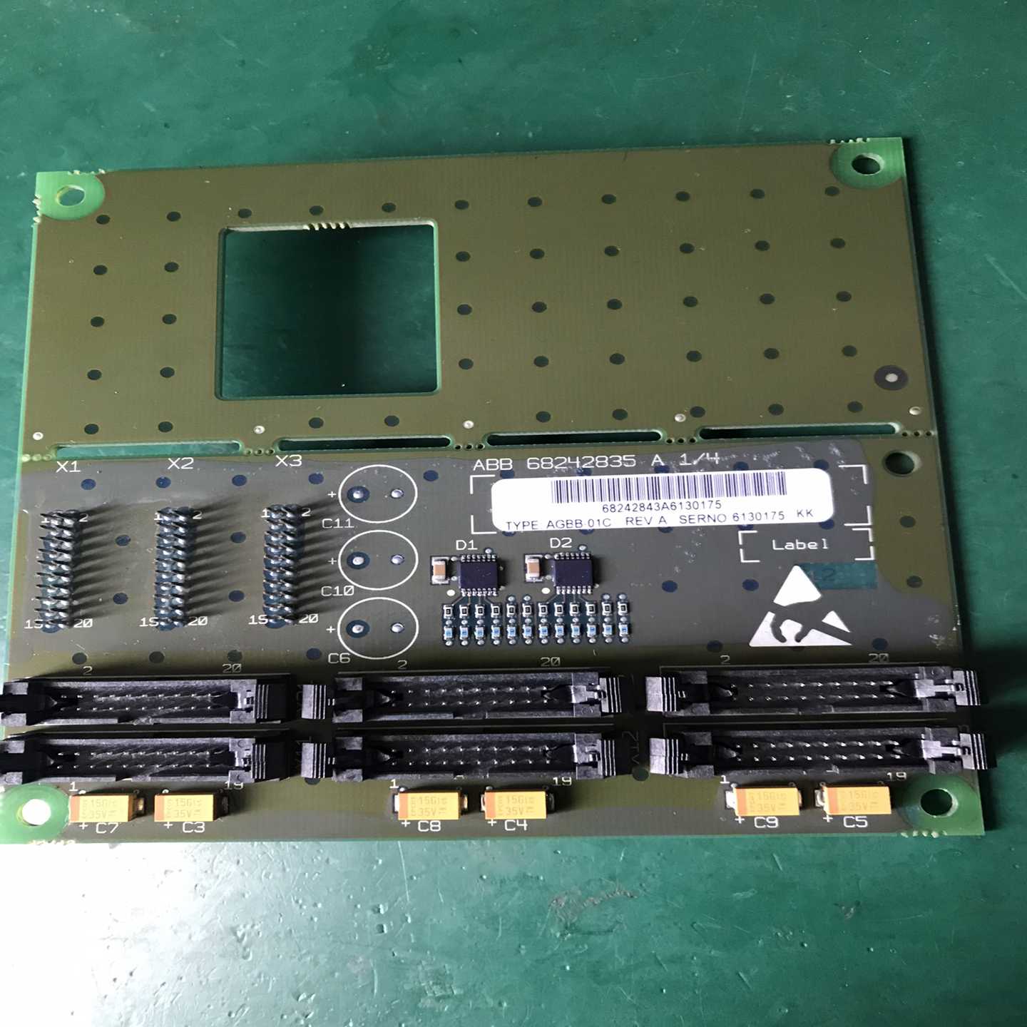 (工仔机械）AGBB-01C扩展板转换板ABB变频器ACS800多传动转