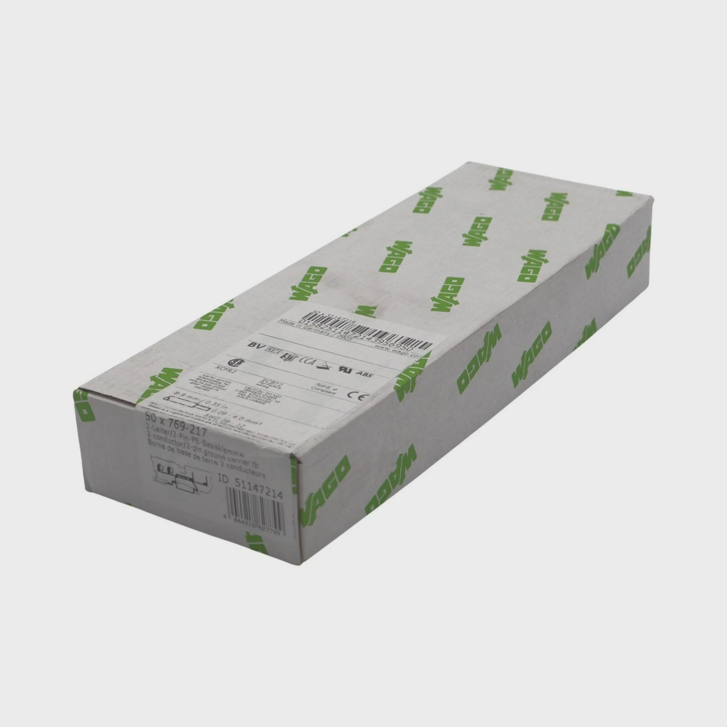 Wago769-217511472144,0mm22-Leiter/2-Pin-PE-Basisklemme/