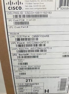（请询价）思科CiscoWSC296024tcs全新交换机