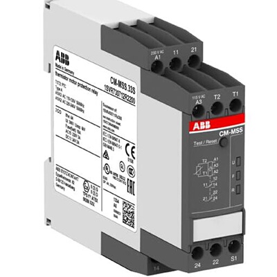 议价原装ABB热敏电阻电机保护继电器  CM-MSS.33S   220-240VAC