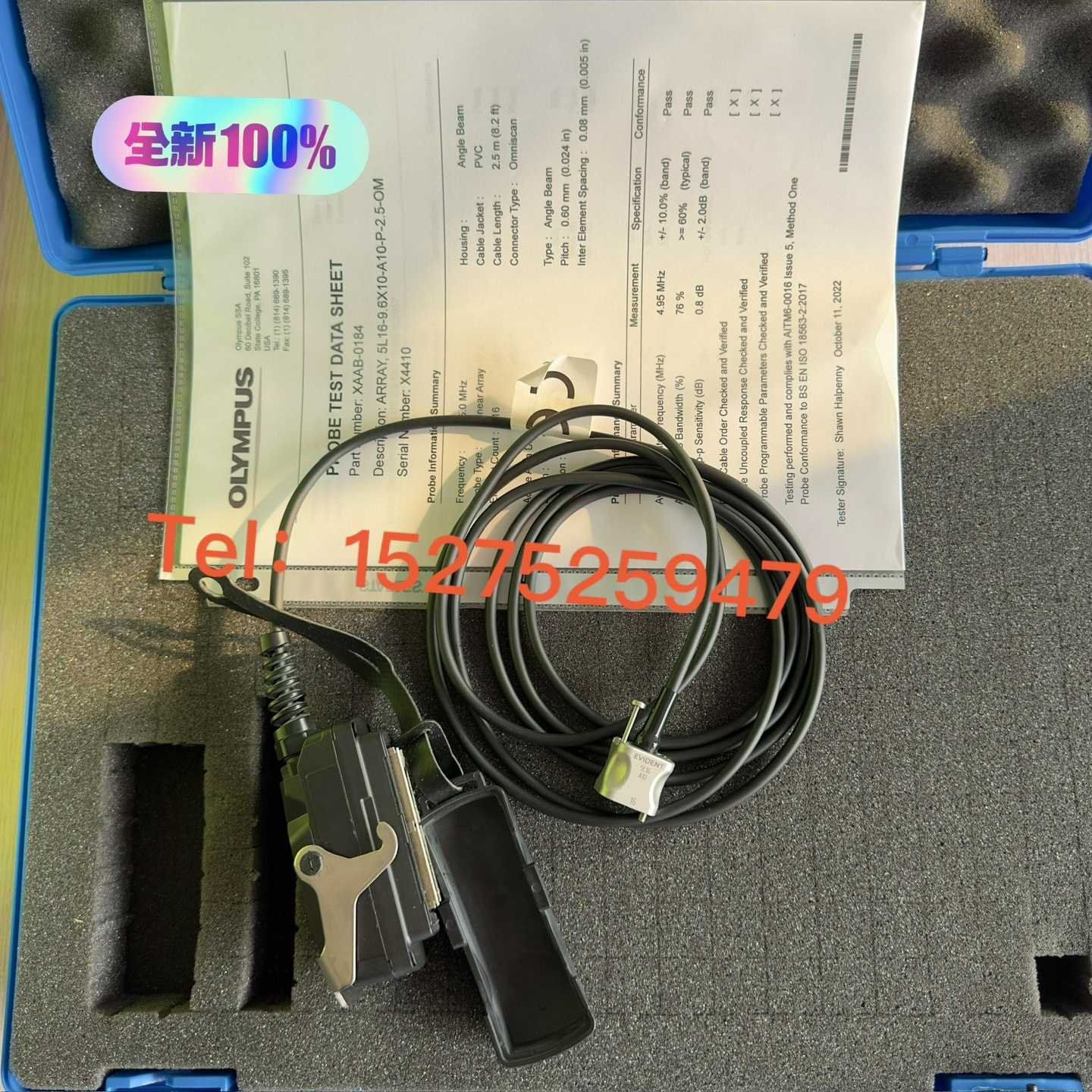 EVIDENT奥林巴斯相控阵探头5L16-9.6X10-A1询价