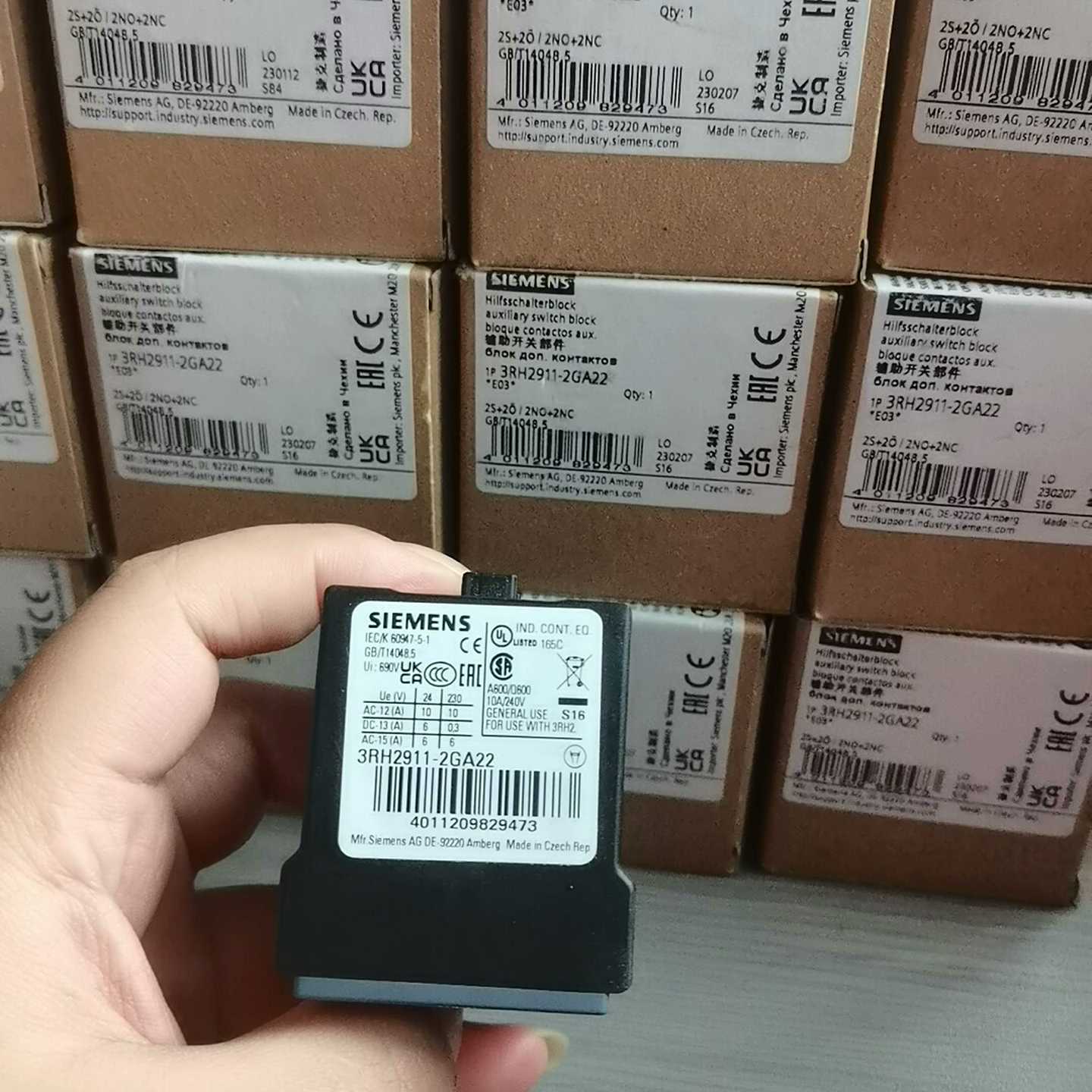 【议价】3RH2911-2GA22低压辅助开关触点适用