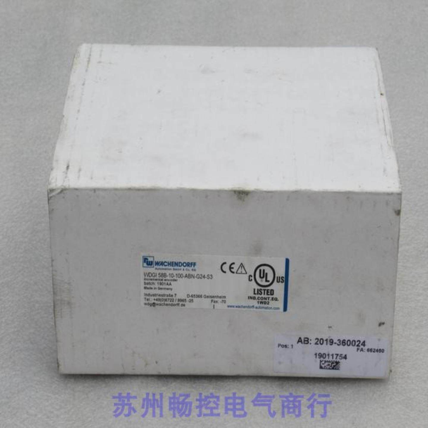全新WACHENDORFF沃申道夫编码器WDGI58B-10-100-ABN-G24-S3现货
