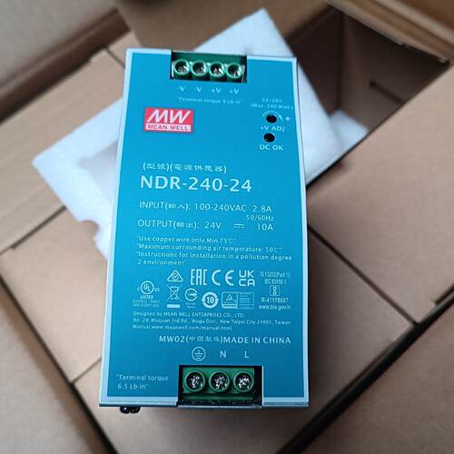 询价-台湾明纬NDR24024开关电源导轨式240w24v电