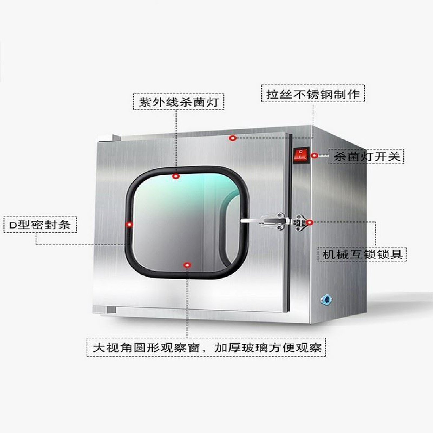 304不锈钢传递窗紫外线杀菌机械双门互锁口腔牙科诊所传递消毒箱,五金/工具,传递窗/传递箱,淘宝优惠券,粉丝福利购,淘宝优惠卷
