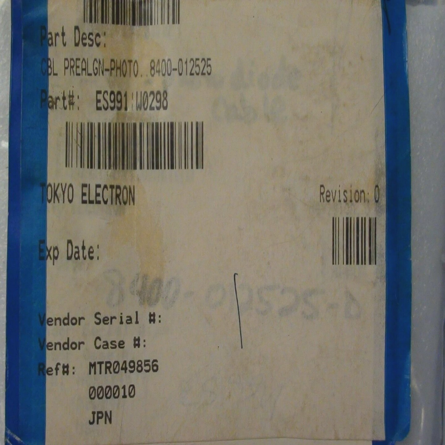 NANOMETRICS9010PREALIGNPHOTOCABLE8400-012525