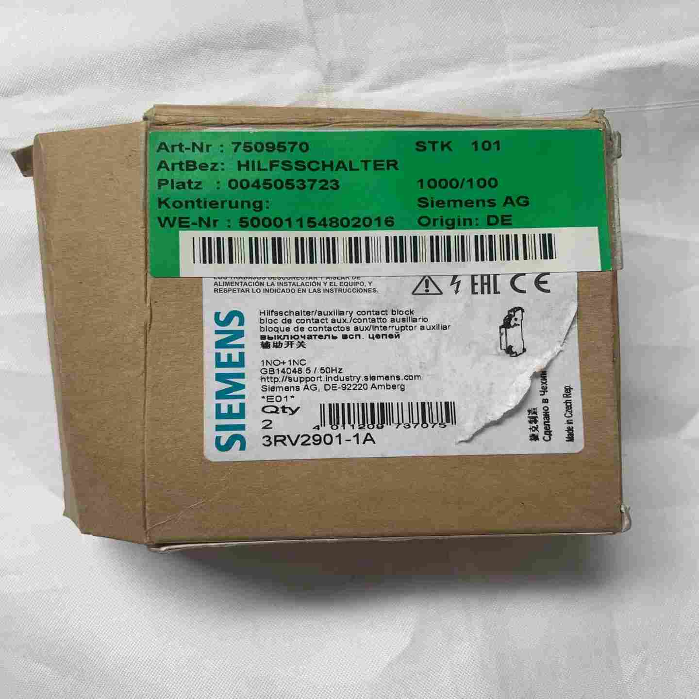 询价~触点3RV2901-1A