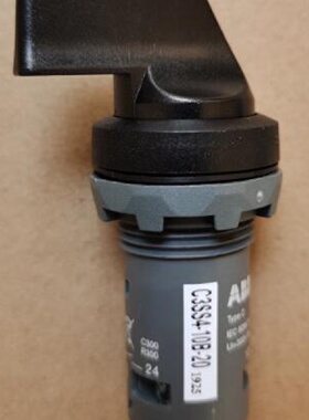 议价原装ABB三位置长柄黑色塑料前圈选择开关  C3SS4-10B-20   自