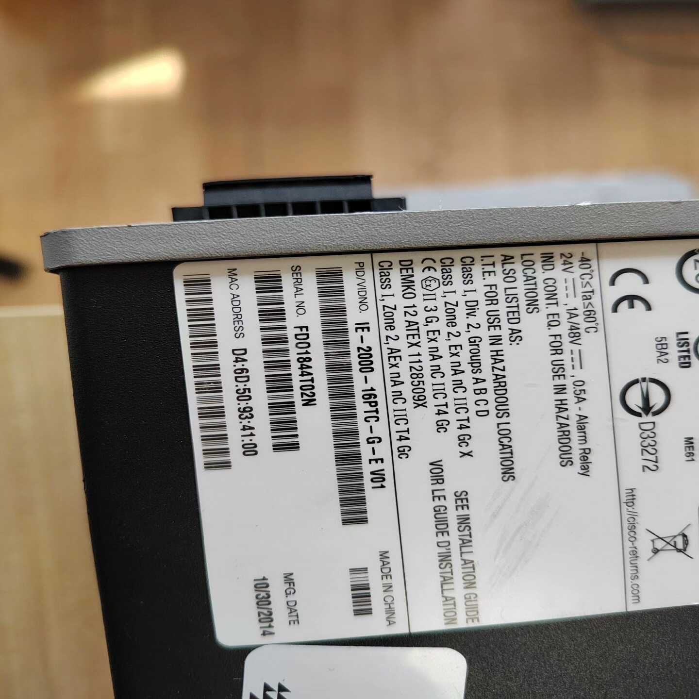 IE2000-16PTC-G-L两台的拿走询价