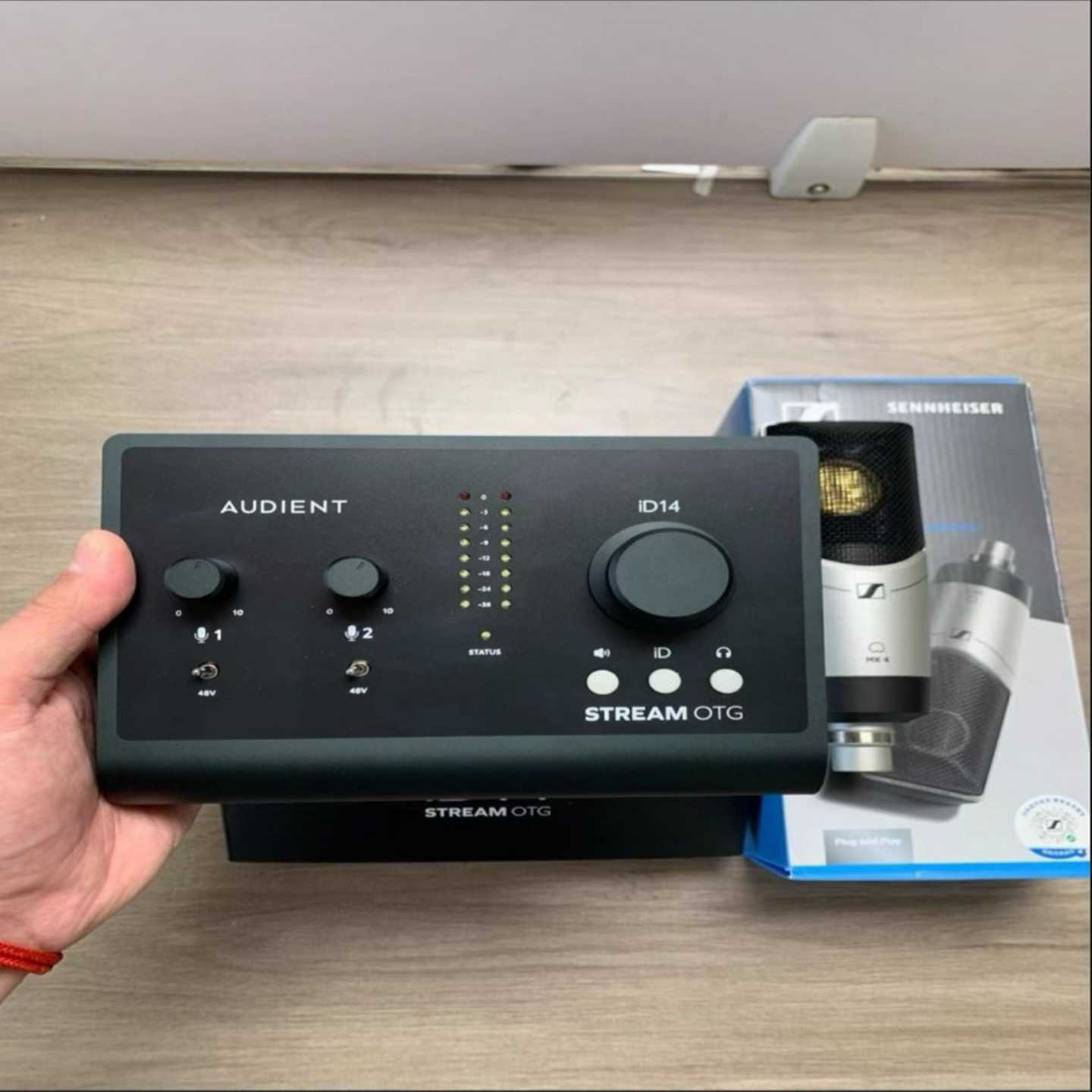 奥顿特ID14otg声卡森海塞尔MK4电容麦--议价商品