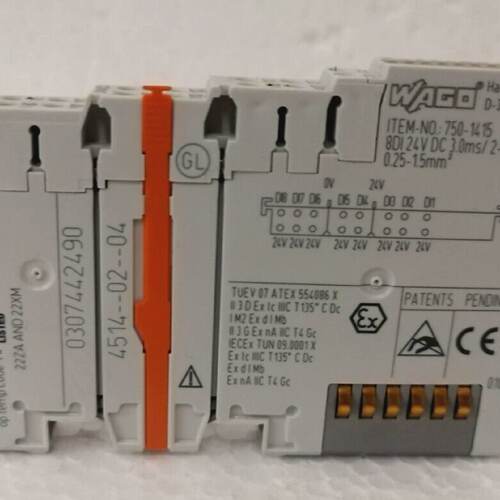 WAGO 7501415 8Kanal Digitaleingang 24 VDC 3 ms 2Leiter Ansch