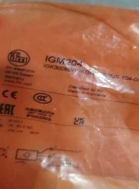 德国IFM易福门IGM204电感式接近开关传感器IG询价