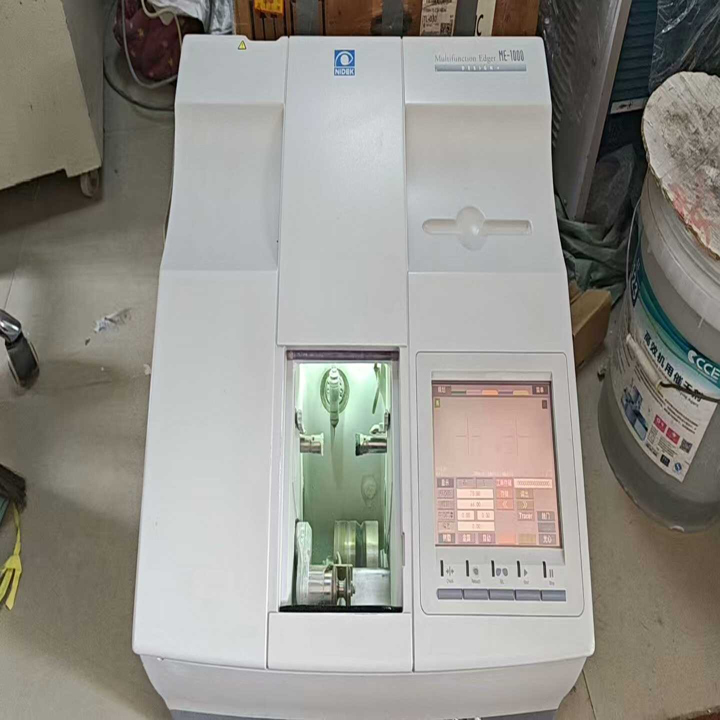 议价尼德克me1000全自动磨边机,搭配lt900扫描仪!整机用现货/维