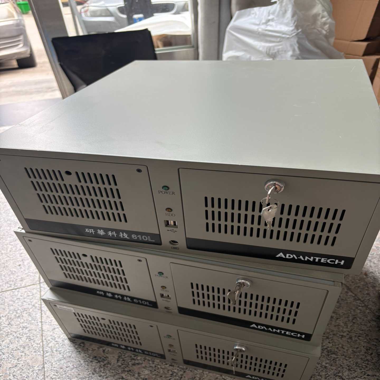 咨询-研华610L机箱加电源漂亮还有三台