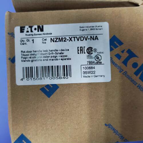 议价伊顿穆勒NZM2-XTVDV-NA塑壳断路器手柄UL489 CSA认证齐全