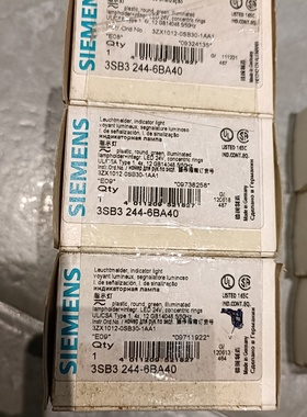 全新正品西门子绿色指示灯3SB32446BA40有6套白-议价