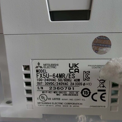 正品三菱FX5U-64MR/ES  FX5-32ER/ES新--议价商品