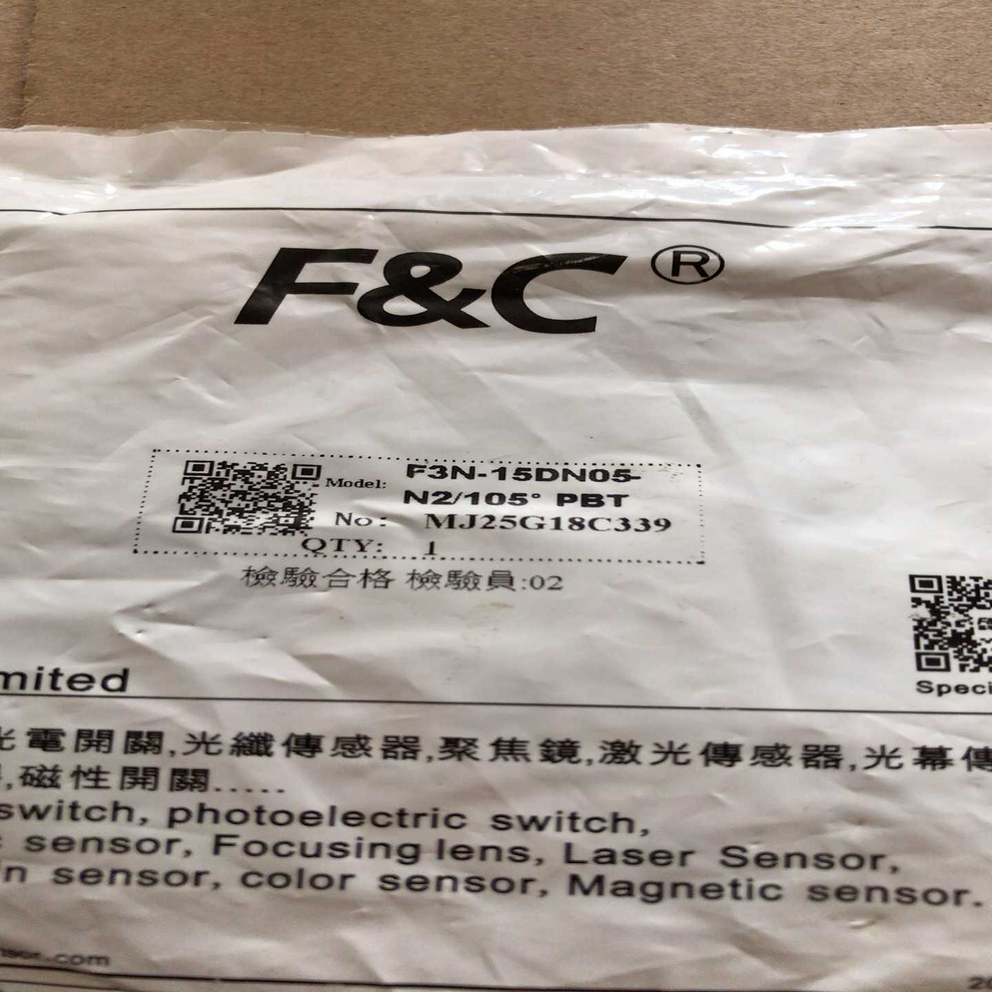 F3L-18KS08-NR2M.全新正品嘉准接近开关，-议价