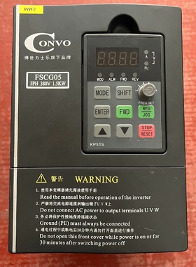 康沃变频器FSCG05.11K503P3801.5k议价