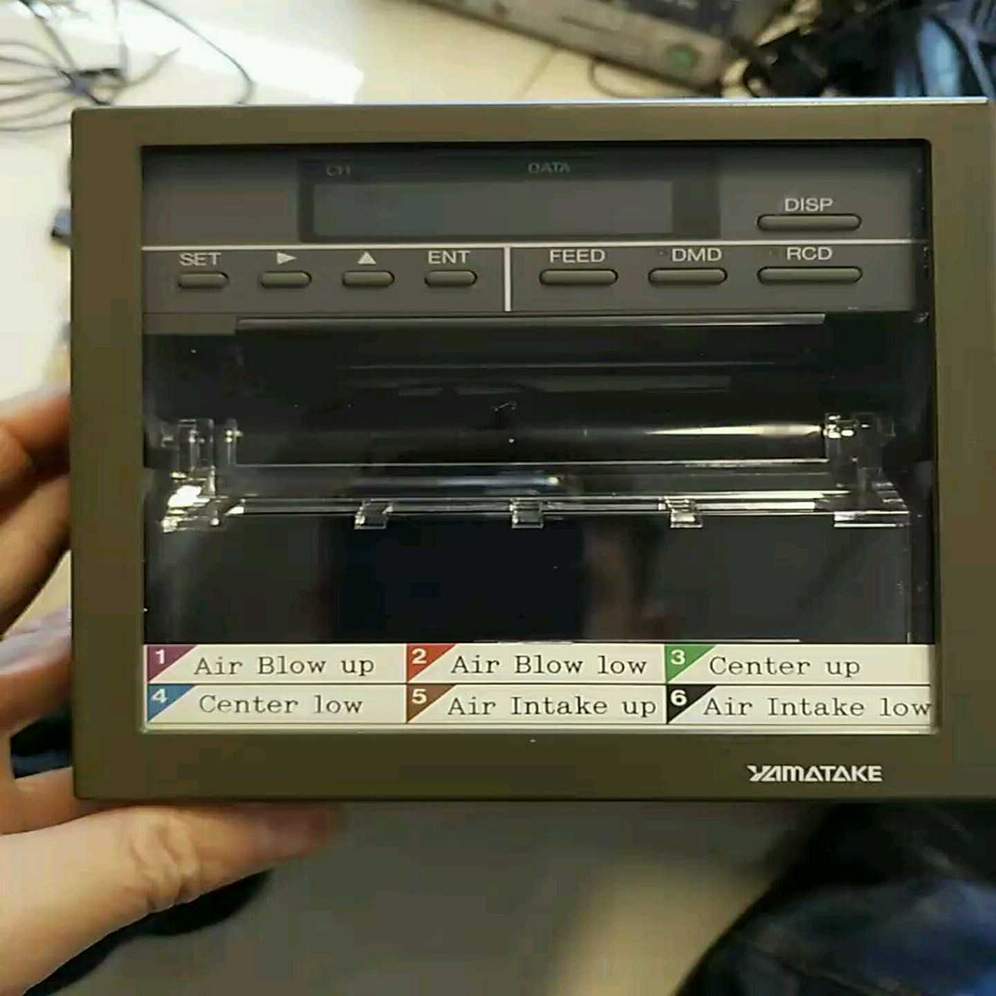 议价日本原装拆机山武温度记录仪有纸记录仪9成5新，型号SRF10