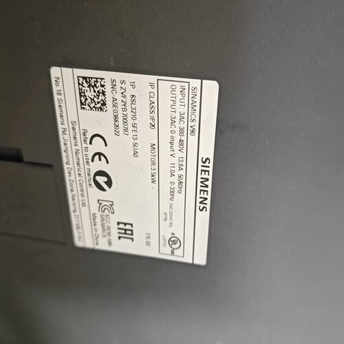 咨询-V90变频器3.5KW，型号6SL3210-5EE1
