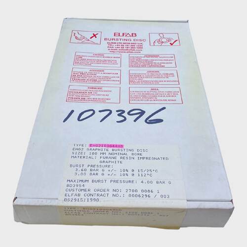 Elfab EHG2100G44HB Grafito Berstscheibe para Industria Uso 1