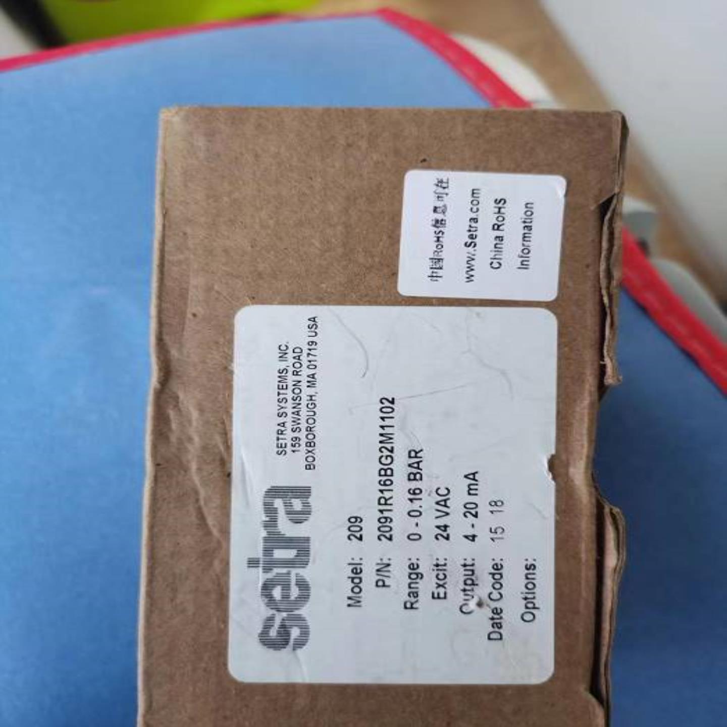 配件压力传感器 Setra 西特 2091R16BG2M1102议价