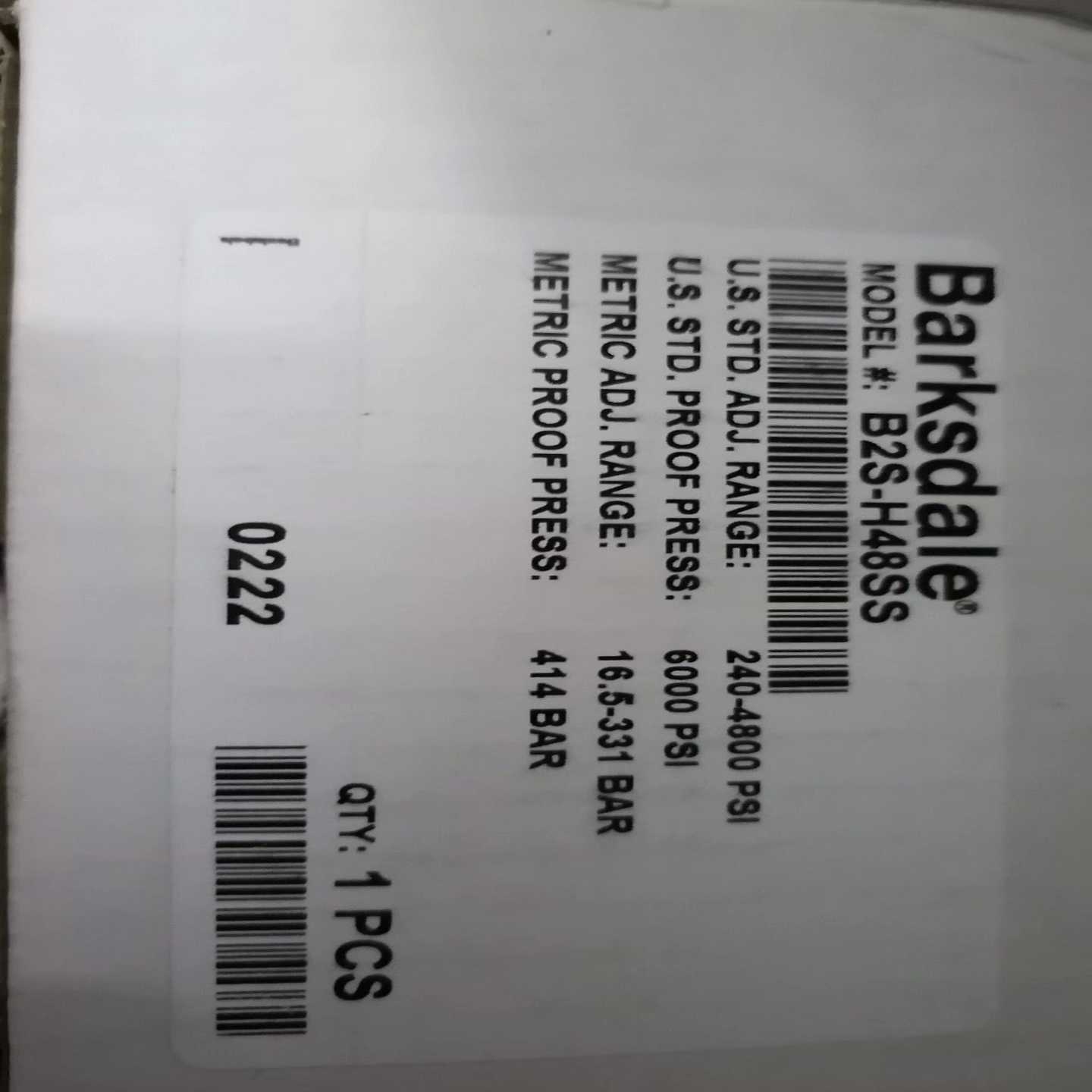 barksdale压力开关B2S-H48SS正询价