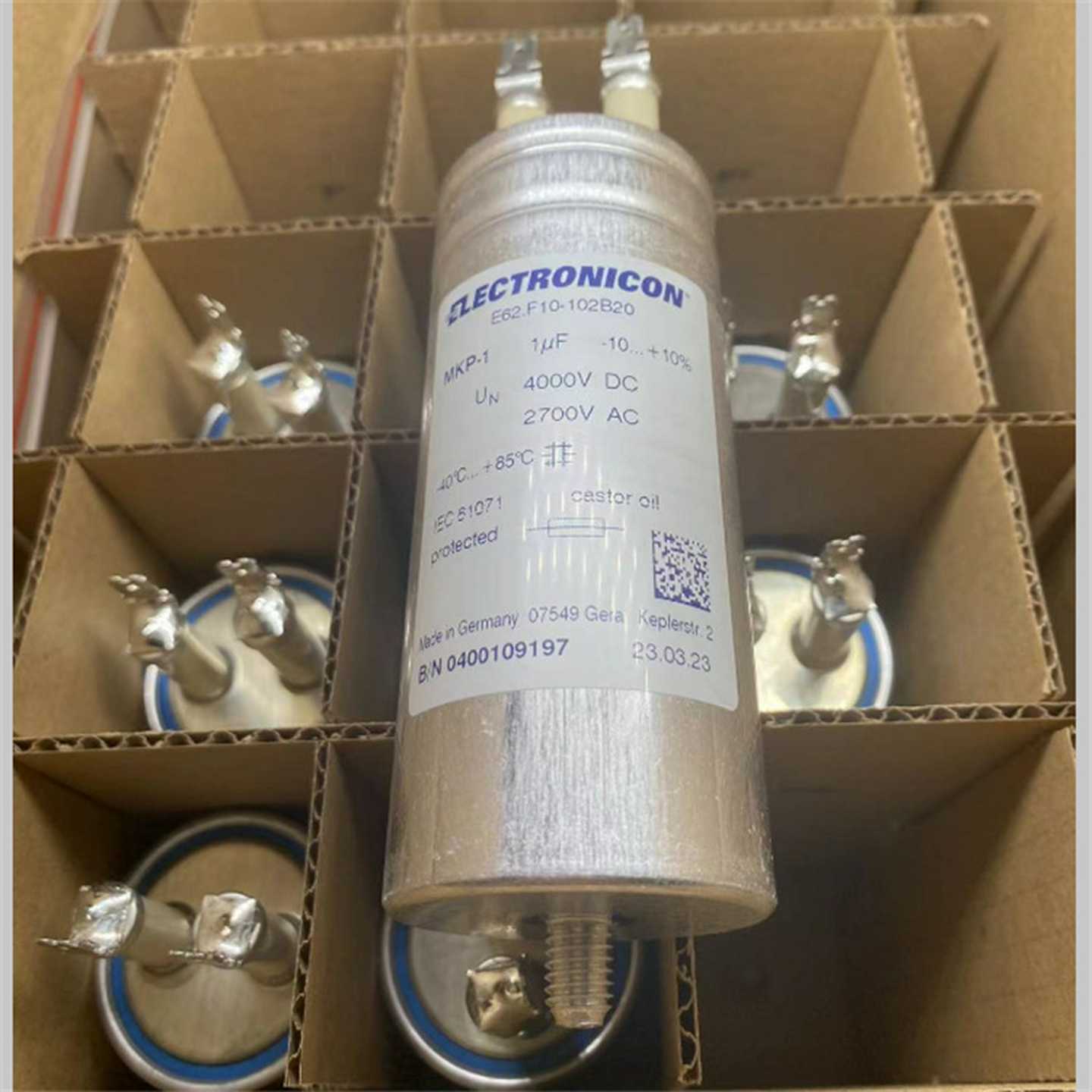 E62.F10-102B201UFh4000VDC2700VAC电容ELECTRONICON伊凯基