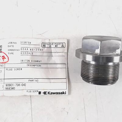 Plug Screw PN 9090175K042 968340 For Kawasaki 8S60MCE Genuin