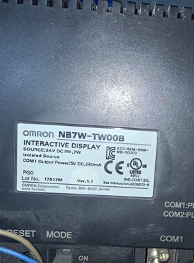 欧姆龙NB7WTW00B触摸屏日本原装工程剩余拆机件-议价
