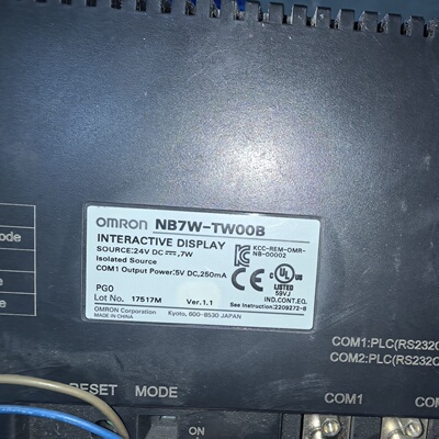 欧姆龙NB7WTW00B触摸屏日本原装工程剩余拆机件-议价