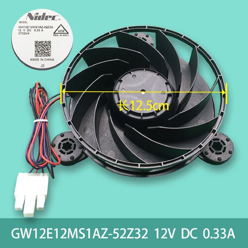 适用海尔冰箱冷藏风扇散热风机GW12E12MS1AZ-52Z32 12V DC 0.33A