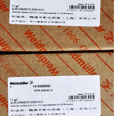 配件魏德米勒延时继电器1415380000WTR230VACA议价