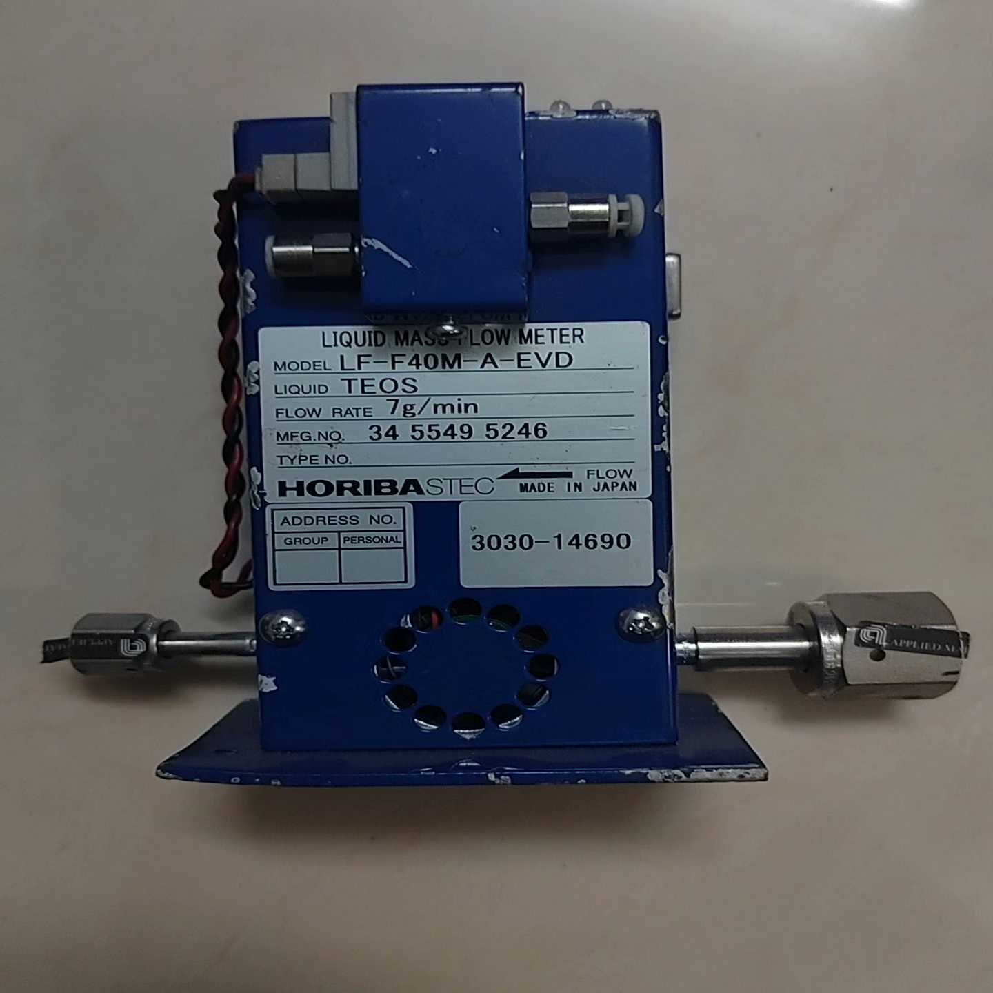 询价~LF-F40M-A-EVD. TEOS . 7g/min .