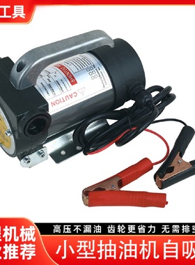 电动抽油泵直流电动小型便携式抽油泵柴油运输泵小型抽油机自吸泵