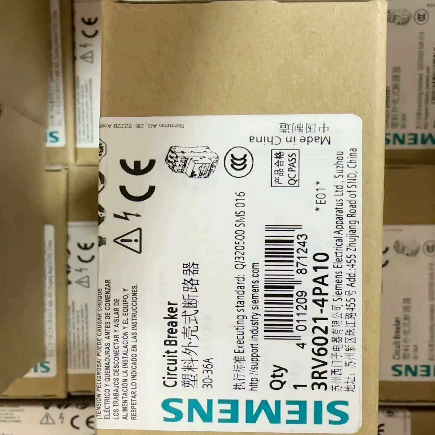 询价断路器3RV1021-4DA1020-25A3RV102