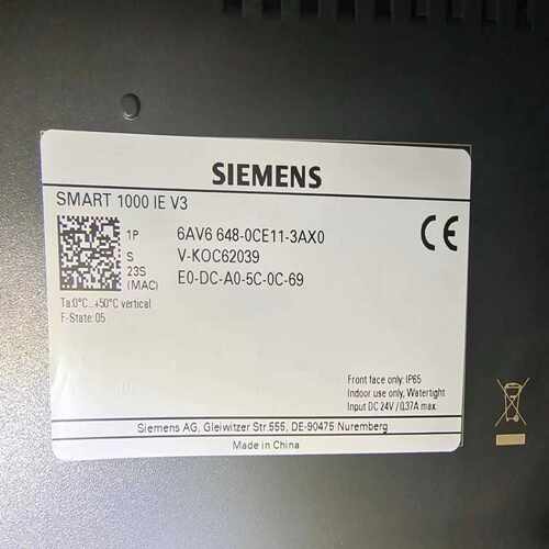 配件德国SIEMENS西门子 触摸屏 6AV6 648-0CE11-3AX0 议价